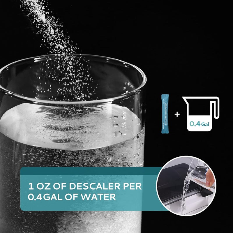 EUHOMY Ice Maker Cleaner & Descaler | 12 Use & Individually Packed for Each Use | Ice Machine Cleaner with Organic Citric Acid Descaling Powder Compatible with All Brands - Image 4